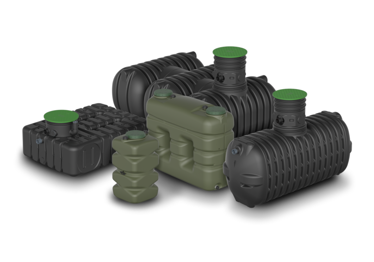 Produktpalette von regenwert®: Erdtanks und oberirdische Wassertanks