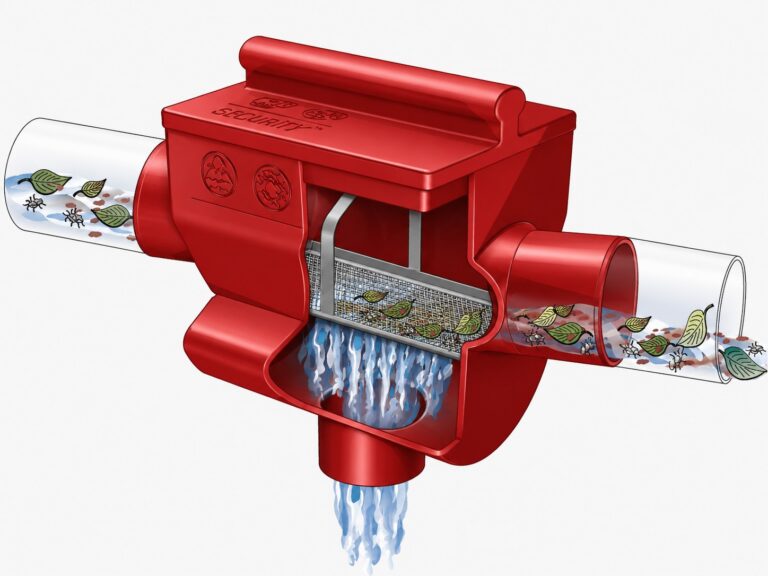 Schnittdarstellung des Feinfilters Select mit Wasserführung