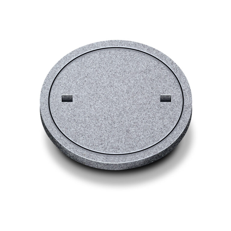 Betonschachtabdeckung mit zwei Griffmulden